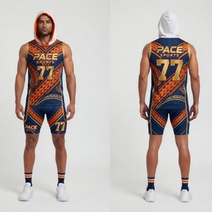 Ensemble de football américain 7v7 pour hommes, uniforme entièrement sublimé, motif tribal maori noir et vert, avec capuche, en spandex - Product Image 2