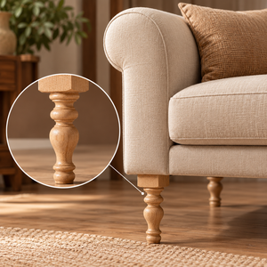 Patas de Muebles de Madera Torneada sin Acabado Personalizadas, Patas de Madera Maciza para Sofá, Sillón, Silla, Suministro de Fábrica OEM ODM - Product Image 6