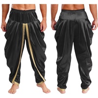 Pantalon Dhoti en satin pour homme Pantalon décontracté pour les vacances Fête à thème Tenue quotidienne décontractée Mariages Plage Maison Fête à thème Événements