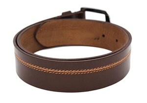 Ceinture pour homme en cuir véritable avec boucle, en cuir pleine fleur, service OEM/ODM bienvenu - Product Image 2