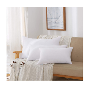 Almohada Rectangular Blanca para el Cuello, 100% Algodón, Relleno de Fibra de Poliéster, Transpirable, Ecológica, Refrescante, Estilo Moderno y Minimalista - Product Image 6