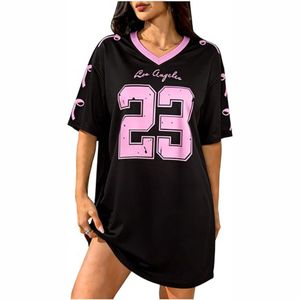 Robe de football pour femmes, maillot athlétique imprimé, léger, respirant, anti-humidité, à manches courtes, uniforme de sport, entraînement - Product Image 1