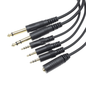 Cable adaptador de 6.35mm (1/4 de pulgada) con conector TS mono macho a bloque de terminales de tornillo de 2 pines verdes para cableado de proyectos de señal de altavoz - Product Image 6