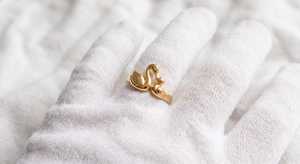 Anillo Abierto de Plata de Ley 925 con Diseño de Cisne Madre e Hijo, Bañado en Oro Vermeil, Inspirado en la Naturaleza, Ajustable, Joyería Fina al por Mayor - Product Image 5