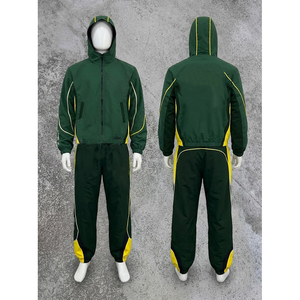 ชุดวอร์มผู้ชายแบบมีฮู้ด สไตล์สตรีทแวร์ พิมพ์ลายได้ตามต้องการ ล้างสีแบบแอซิดวอช สำหรับวิ่งออกกำลังกายและเล่นกีฬา - Product Image 2