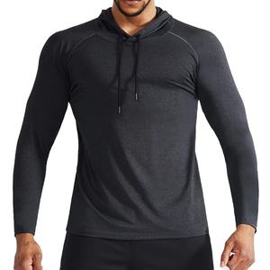 Camisa deportiva ligera de manga larga con capucha para hombre, ropa transpirable de diseño de secado rápido holgada y cómoda - Product Image 1