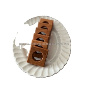 Anneau de serviette en bois de qualité supérieure, best-seller, fait main, décoration de table à manger pour la maison et la cuisine - Product Image 2