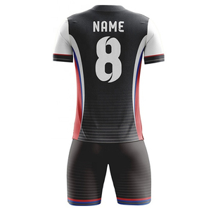 Wholesale Custom Sublimation Unisex Soccer Jersey with Short Sleeves 100% Polyester Waterproof & Quick Dry Football Uniform - Product Image 6