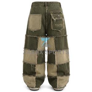 Pantalones Cargo Vaqueros ZABEX SPORTS Premium para Hombre, Diseño Multipanel con Parches, Estilo Holgado, Colección de Moda Urbana Personalizada - Product Image 2
