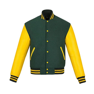 Custom Men Canvas Varsity <b>Jackets</b> <b>Winter</b> <b>Waterproof</b> Reversible Breathable Front Logo Premium Quality Plus Size OEM Factory - Product Image 1