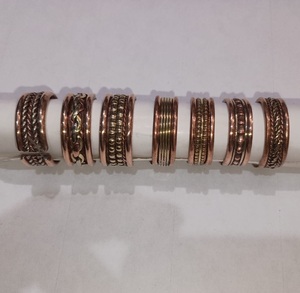 Anillo de Dedo de Cobre Biomagnético Vintage de Alta Calidad, Diseño Clásico Ajustable para Hombres y Mujeres - Product Image 1