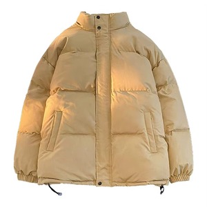 Custom High Quality Men's Winter <b>Canvas</b> Puffer <b>Jacket</b> Breathable Waterproof Hooded Bubble Style Zipper Plus Size Latest Color - Product Image 5