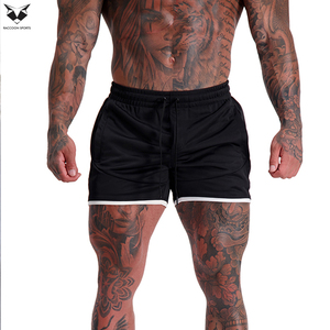 Black White Contrast Color With Own Hand Made Latest Style Gym Wear Eco Friendly Soft Touch Fabric Fitness Workout Sport <b>Shorts</b> - Product Image 2