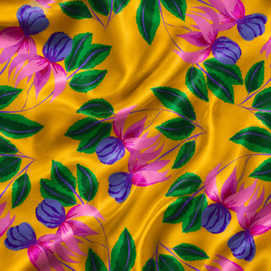 Tela de Terciopelo Viscosa 100% Orgánica con Estampado Floral, Suave, Ecológica, de Secado Rápido, Ligera, 120GSM, para Ropa de Cama, Ropa, Toallas de Playa - Product Image 4