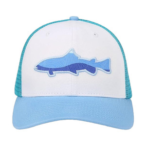 Gorra Trucker INDEX APPAREL con Bordado de Pez Azul, Malla Ajustable, Unisex, Estilo Casual, Primavera-Verano, 6 Paneles, Estilo Pesca - Product Image 2