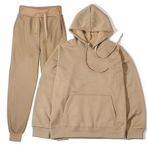 Tracksuit Men's Autumn and Winter New Solid Color Hoodie+<b>pants</b> Two-piece Set Fashionable Casual Sports Set - Product Image 2