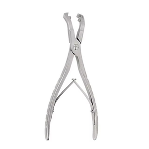 Pinzas de reducción de huesos premium, curvas, con mordazas dentadas, de acero inoxidable, para cirugía ortopédica, herramientas reutilizables para sujeción de huesos fracturados, CE - Product Image 1