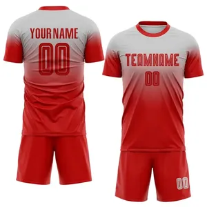 Conjunto de Uniforme de Fútbol Sublimado, Camiseta y Pantalones Cortos Personalizados, Ropa Deportiva de Equipo Transpirable de Secado Rápido - Product Image 4