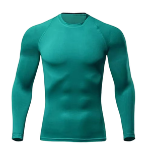 Men’s <b>Long</b> <b>Sleeve</b> Compression Shirt Raglan Athletic <b>Base</b> <b>Layer</b> Gym Training Quick Dry Moisture Wicking Sportswear Top - Product Image 3