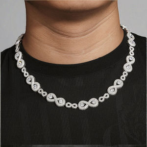Collar de Lujo con Diamantes Moissanite Infinity, Estilo Hip Hop, VVS Premium, Joyería de Moda Unisex, Accesorio de Regalo - Product Image 1