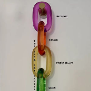 Chaînes murales en résine personnalisables, grandes tailles et couleurs claires, grandes maillons en résine multicolores disponibles, toutes les couleurs disponibles. - Product Image 1