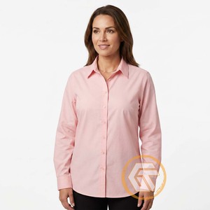 Alpha |   Chemise décontractée noire pour femme Kapa avec logo brodé sur le devant, manches raglan, col rabattu, 100 % coton, écologique - Product Image 3