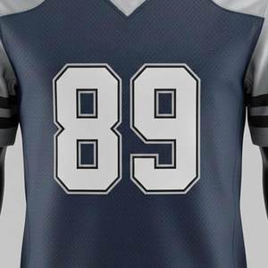 Camisetas de Fútbol Americano Personalizadas al por Mayor, de Malla Transpirable, para Entrenamiento, con Impresión por Sublimación y Tackle Twill - Product Image 4