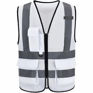 Chaleco de seguridad ligero reflectante para trabajadores de la construcción, chaleco de seguridad protector de malla transpirable verde neón - Product Image 2