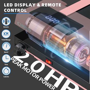 Tapis Roulant Silenzioso con Motore Brushless da 2.0 HP, Modalità Countdown, Ampia Area di Corsa, Capacità di Carico 100 kg, per Casa e Ufficio, Fitness Intelligente - Product Image 4