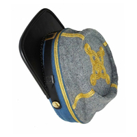 Gorra Kepi de Invierno Personalizada Estilo Berdans Sharpshooter Generals con 4 Hileras de Trenzas, Todas las Tallas, Reproducción Americana