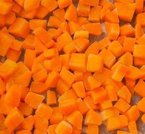 Cubos de Zanahoria Congelados IQF Premium, Vegetales Congelados para Exportación - Product Image 3