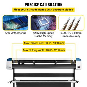 Plotter da taglio vinilico automatico da 53 pollici con forza e velocità regolabili, supporto da pavimento e software Signmaster - Product Image 5