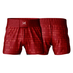 High Quality Durable Light Weight W4G Boxing Muay Thai Shorts Customized Front Logo Breathable Shrink Proof Unisex Shorts - Product Image 4