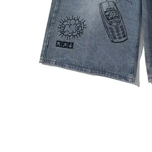 Shorts en jean élégants, shorts en denim brut, streetwear moderne et décontracté, qualité supérieure, fabricant OEM, vente en gros, exportation - Product Image 2