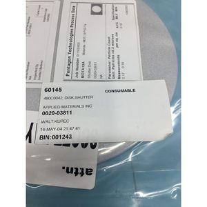 AMAT 0020-03811 ดิสก์, ชัตเตอร์, B101, สีแทน, DIA - อุปกรณ์และอะไหล่เซมิคอนดักเตอร์ระดับโลกที่เชื่อถือได้ - Product Image 5
