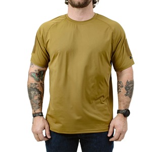 Camisa de Caza para Hombre, Color Verde Oliva, Manga Larga, Transpirable, con Estampado, Cuello Redondo, Logotipo Personalizado en la Manga Izquierda - Product Image 1