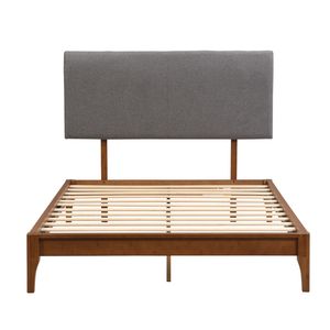 Testiera regolabile curva Grey a grandezza naturale con letto a fondina prodotto - Product Image 3