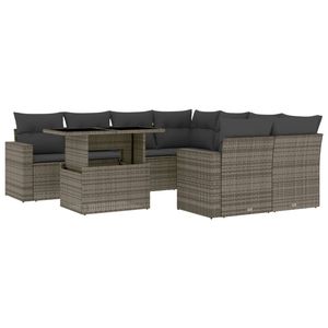 Conjunto de sofá de jardín gris - Product Image 2