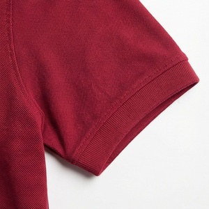 Polo en coton à manches courtes pour homme, logo brodé, coupe classique, couleur unie, tissu tissé - Product Image 6