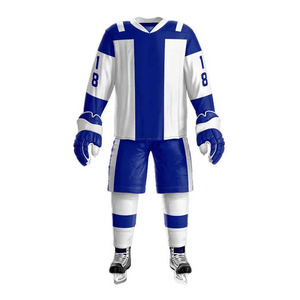 Ensemble de maillots de hockey sur glace Elite personnalisés pour équipe avec impression résistante à la décoloration et tissu performant pour les sports de compétition - Product Image 3