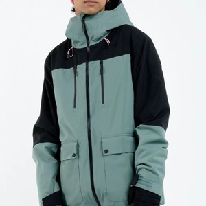 Chaqueta Unisex con Bloques de Color, con Capucha, Cierre de Cremallera, Impermeable, Corte Regular, para Otoño, Uso en Exteriores, Material de Poliéster - Product Image 6
