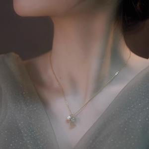 Collar de Perlas de Orquídea Hotan Yuling, Diseño de Alta Gama, Cadena de Collar de Número Pequeño, Regalo de Cumpleaños para Novia - Product Image 1