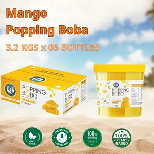 Té de Burbujas con Perlas de Tapioca Sabor Mango, Jarabe Halal Certificado, VINUT TRUST, Bajo MOQ, Caja a Granel Lista para Consumir - Product Image 3