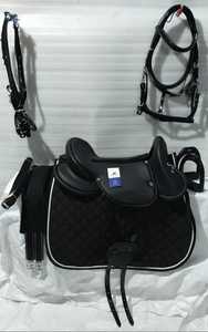 Juego de Silla de Montar de Cuero Sintético de Lujo con Brida, Estribos, Cincha, Almohadilla para Silla de Montar, Color Personalizable, Equipo de Equitación Duradero - Product Image 6