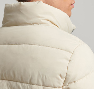 Relaxed Fit Hooded <b>Waterproof</b> Winter Canvas <b>Padded</b> Lightweight Custom Embroidery Logo Front Casual Wear Solid Color <b>jacket</b> - Product Image 3