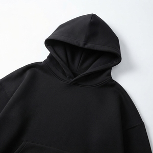 Sudadera con Capucha de Felpa 100% Algodón para Hombre, Estilo Holgado, Hombros Caídos, Talla Grande, Estilo Urbano Unisex, Calidad Superior 2026 - Product Image 5