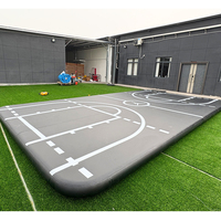 Tapis de gymnastique gonflable pour la gymnastique, le cheerleading, le yoga, l'entraînement, en PVC durable avec pompe pour la maison, la salle de sport et l'extérieur