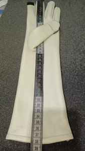 Gants longs d'hiver en cuir de mouton, longueur poignet, compatibles écran tactile, détection de pointe, anti-boulochage, marron/rouge/noir, classiques pour cyclisme et pêche - Product Image 6