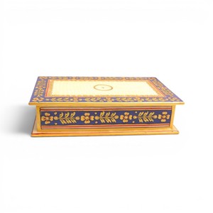 Hand Painted Marble Storage <b>Box</b> with Lid | Decorative Jewelry, <b>Keepsake</b> & Gift <b>Box</b> - Product Image 1