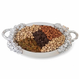 Bandeja de Chocolate Decorativa de Diseño Vintage con Asa de Madera, Bandeja Creativa de Metal para Servir Dulces, Directo de Fábrica - Product Image 3